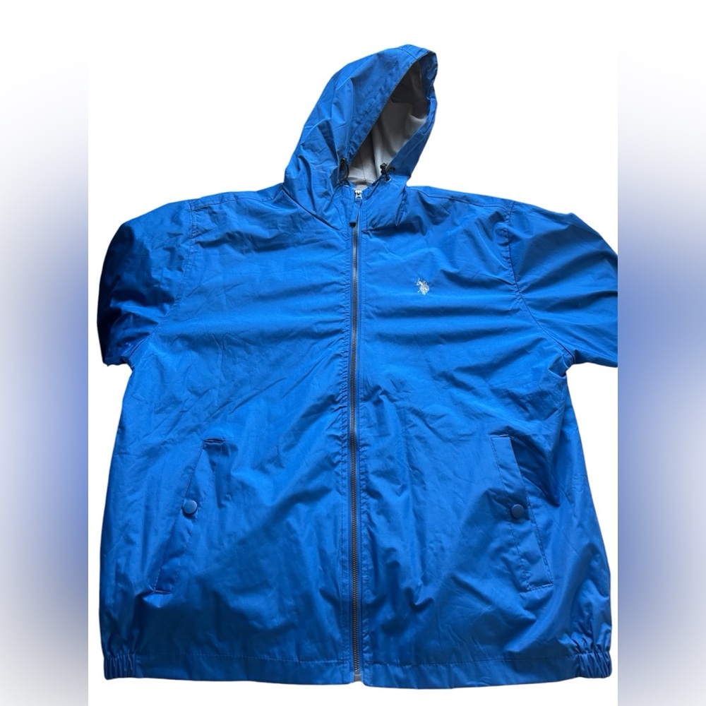 Blue and white Polo Ralph Lauren windbreaker jacket send offers